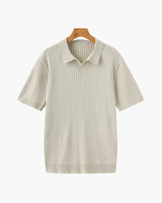 Premium gerippter Polo